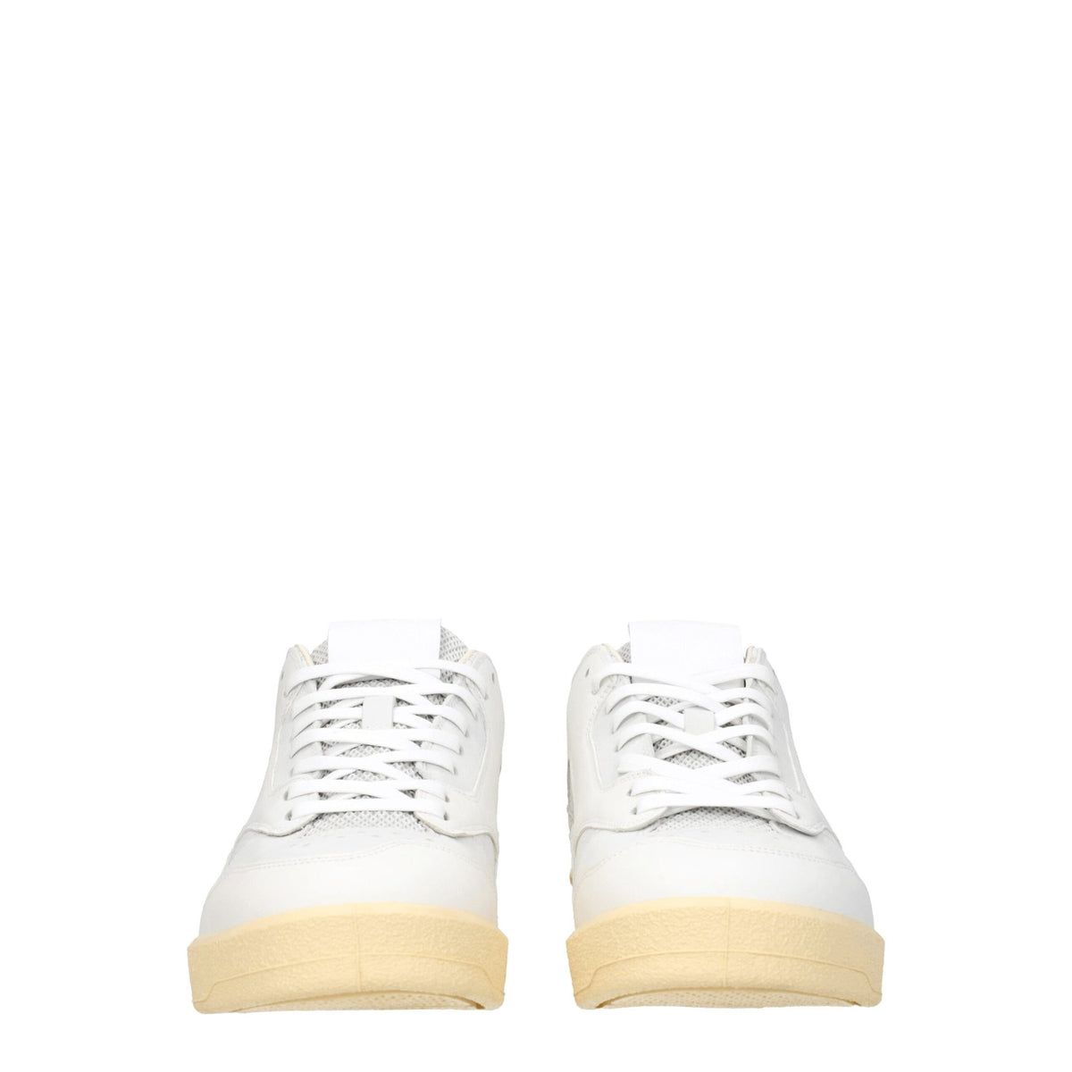 Jil Sander White Leather Low Top Sneakers