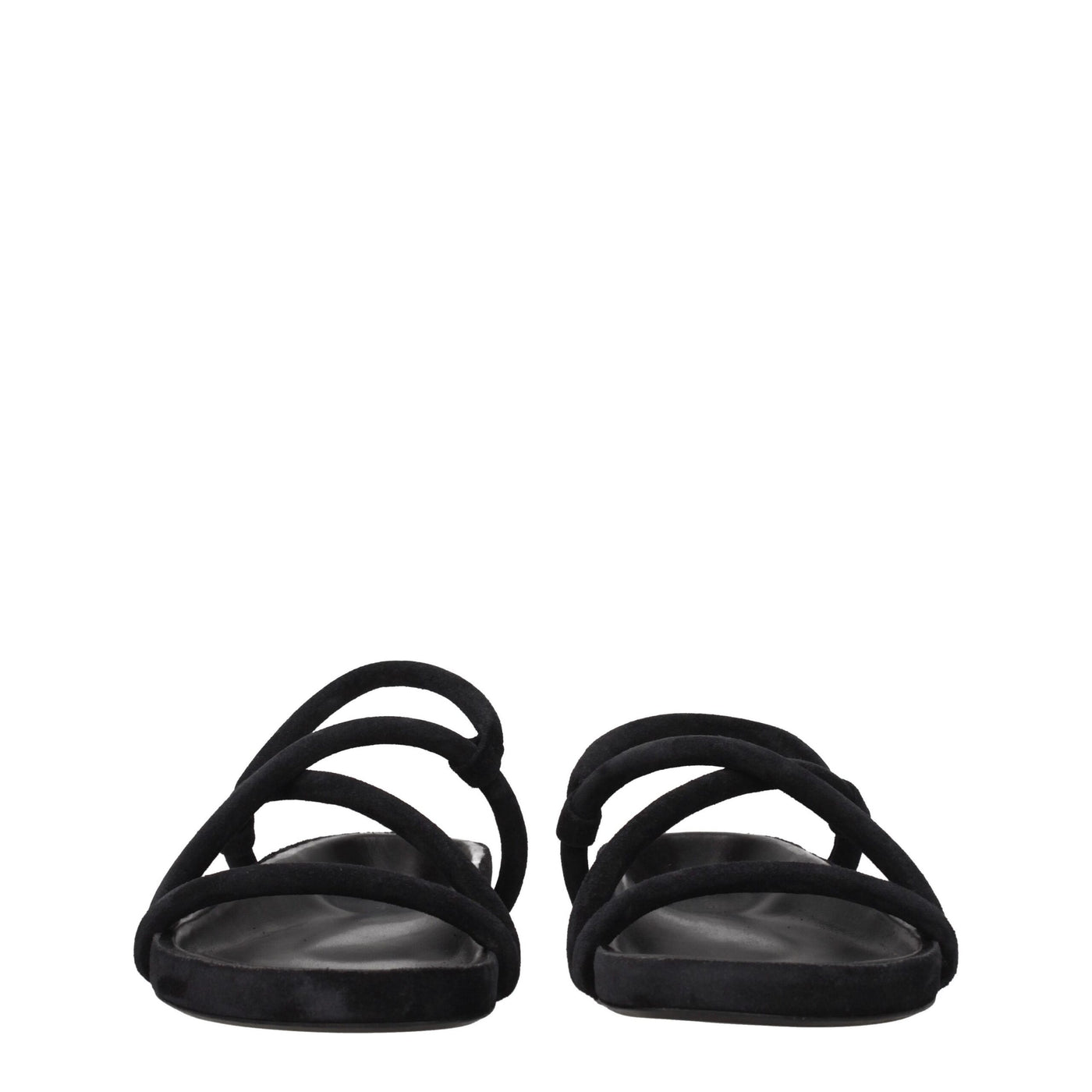 Isabel Marant Black Leather Flat Sandals