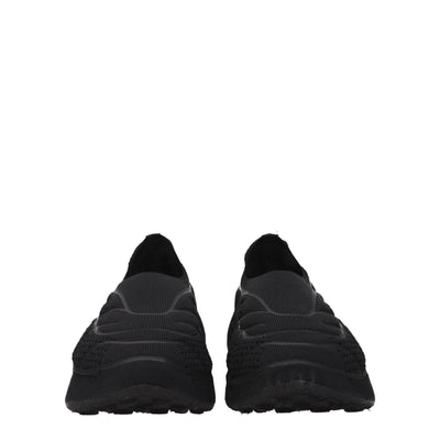 Givenchy Black Fabric Slip-On Loafers