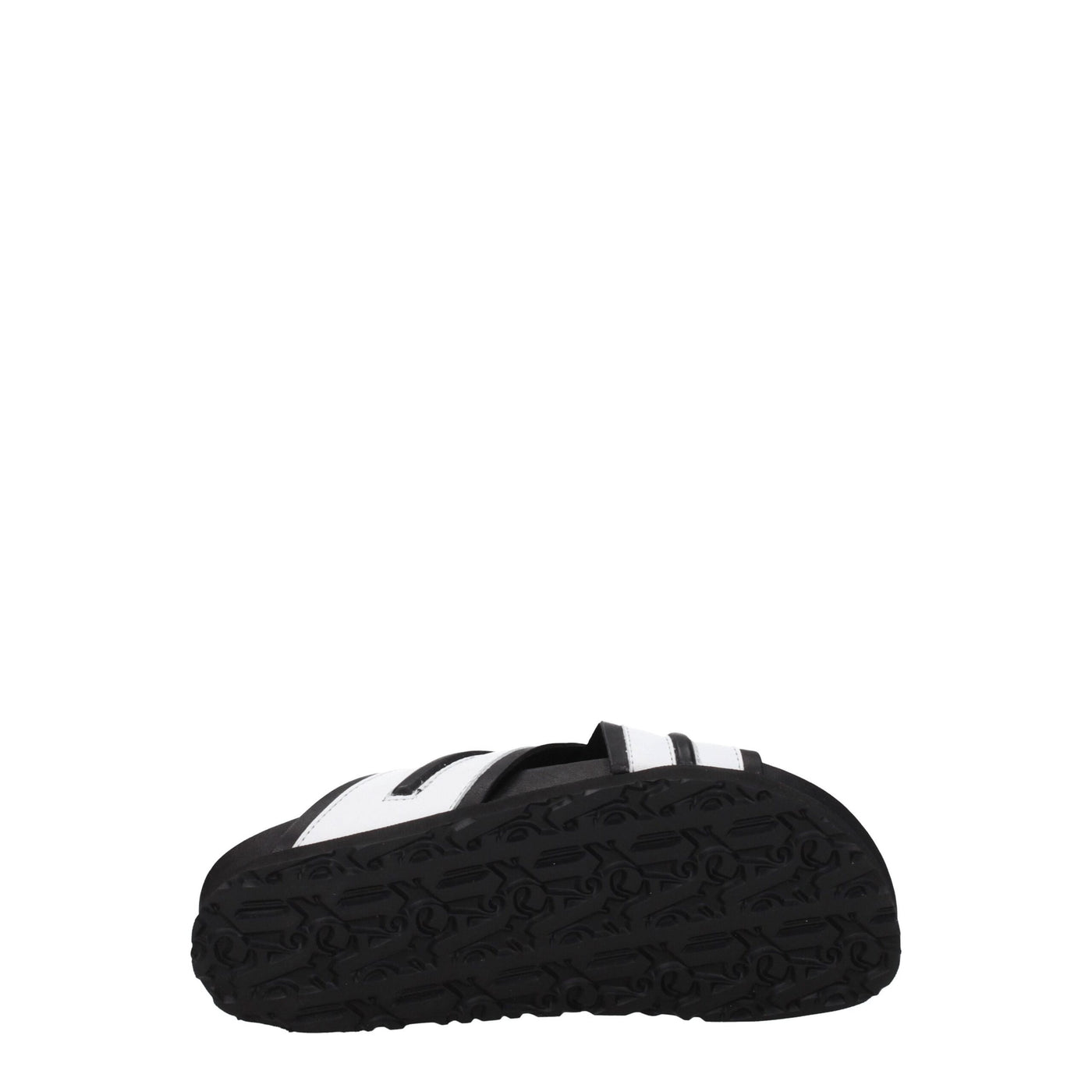 Palm Angels White Leather Slippers Sandals