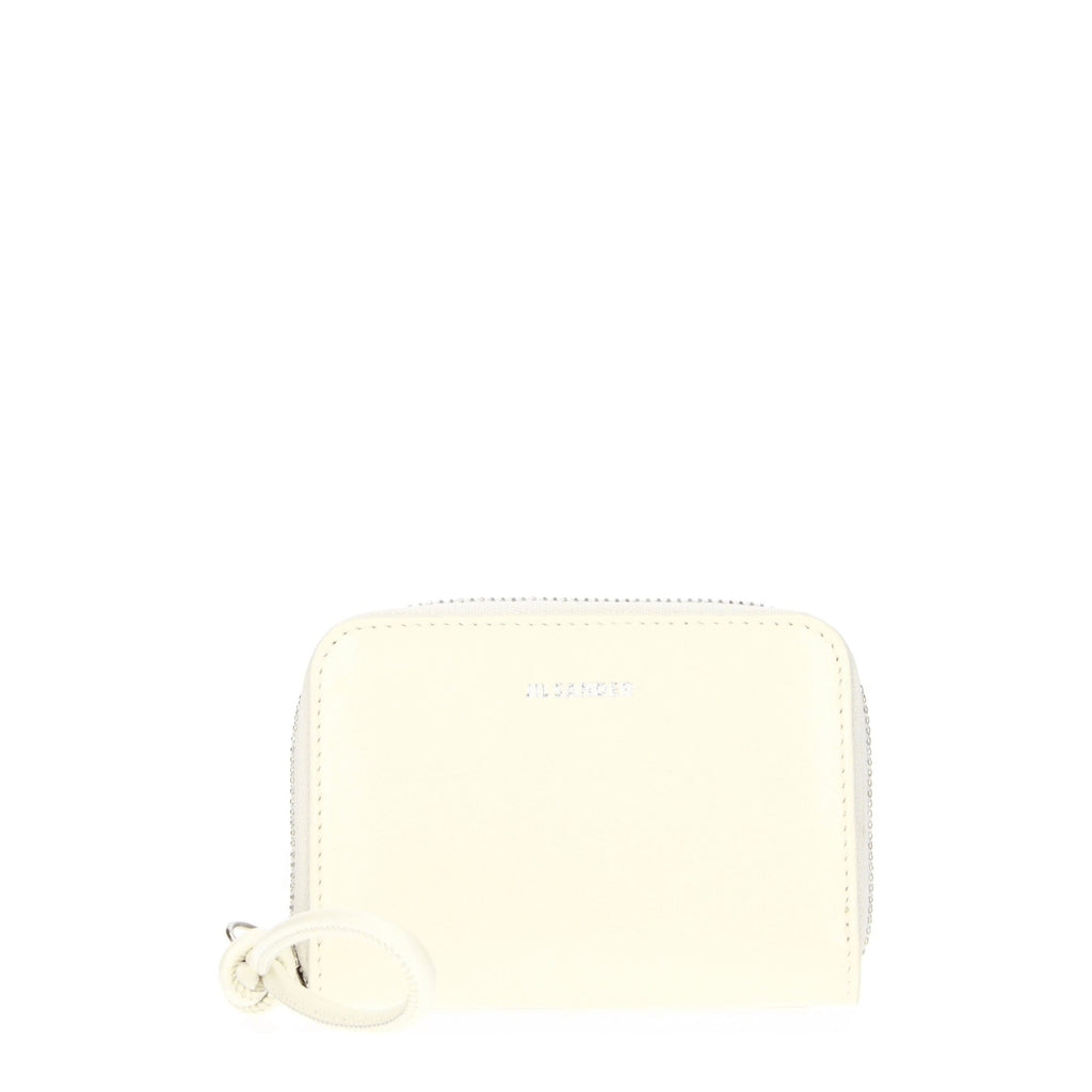 Jil Sander Beige Leather Wallet