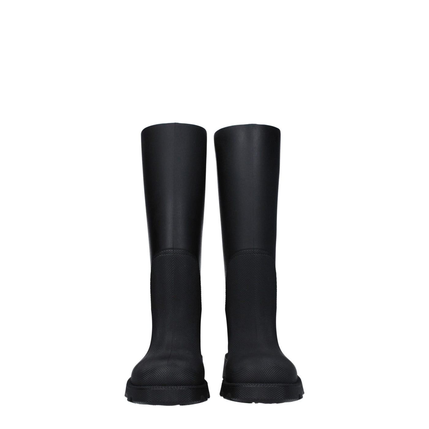 Burberry Black Cotton Rain Boots