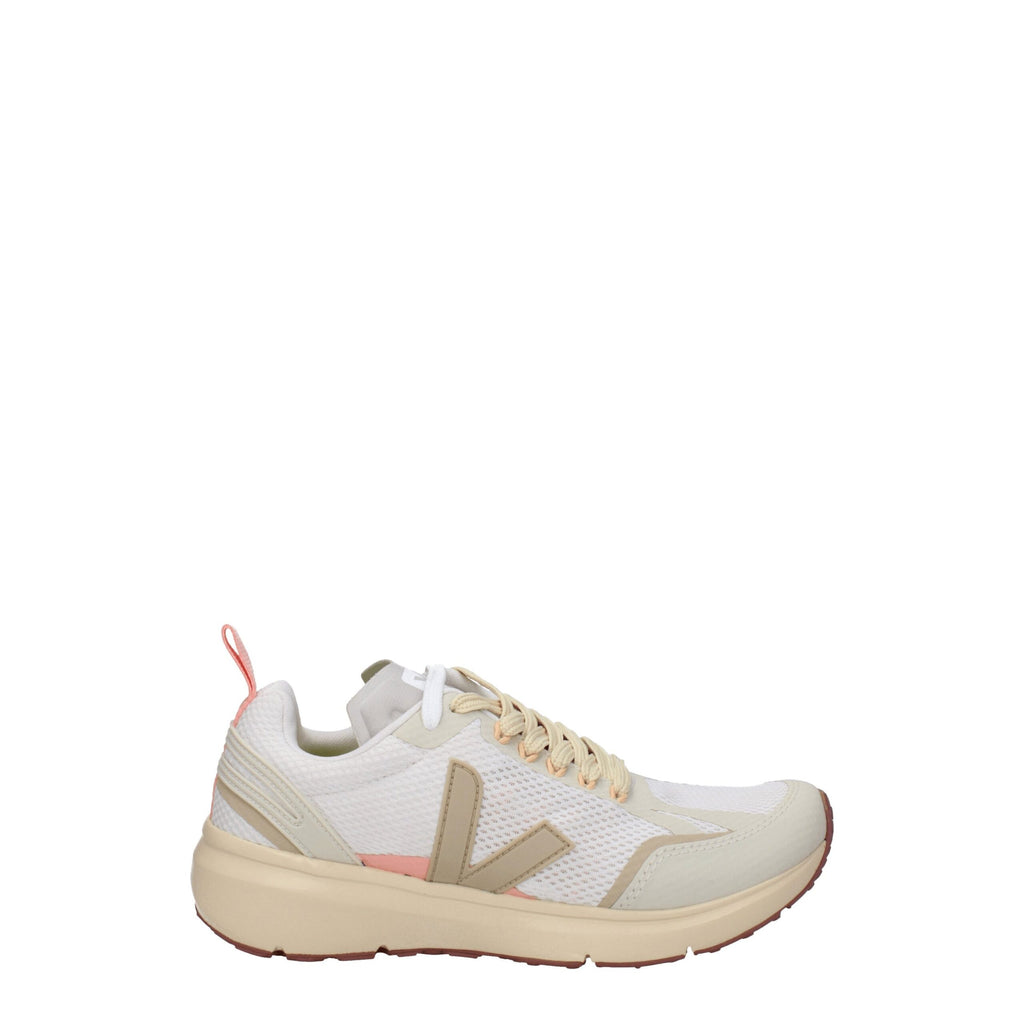 Veja Beige Fabric Athletic Sneakers