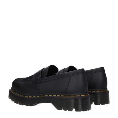 Dr. Martens Black Leather Slip-On Loafers