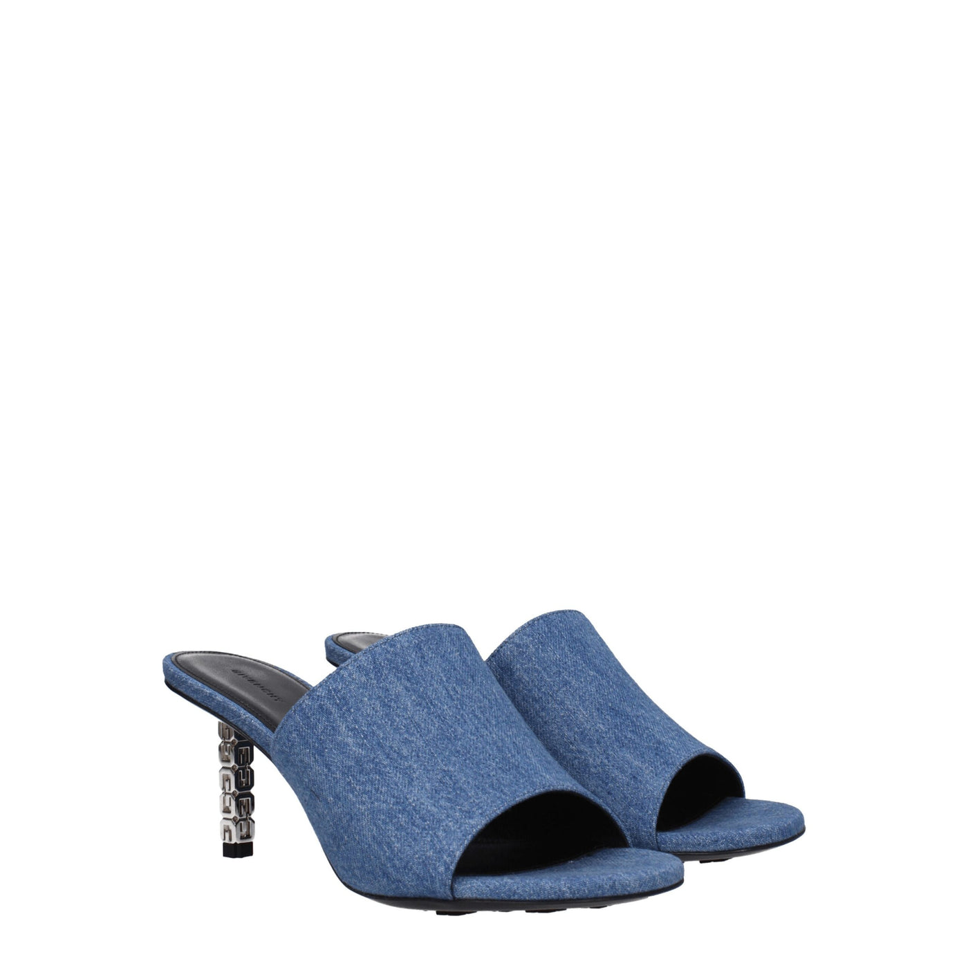 Givenchy Blue Fabric Platform Sandals