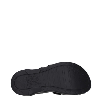 Givenchy Black Fabric Slippers