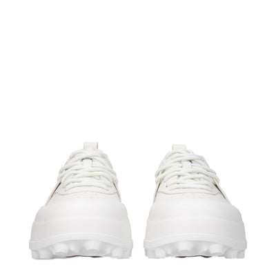 Jil Sander White Leather Sneakers