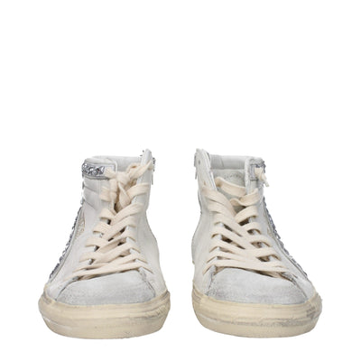 Golden Goose White Leather High Top Sneakers
