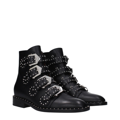 Givenchy Black Leather Ankle Boots
