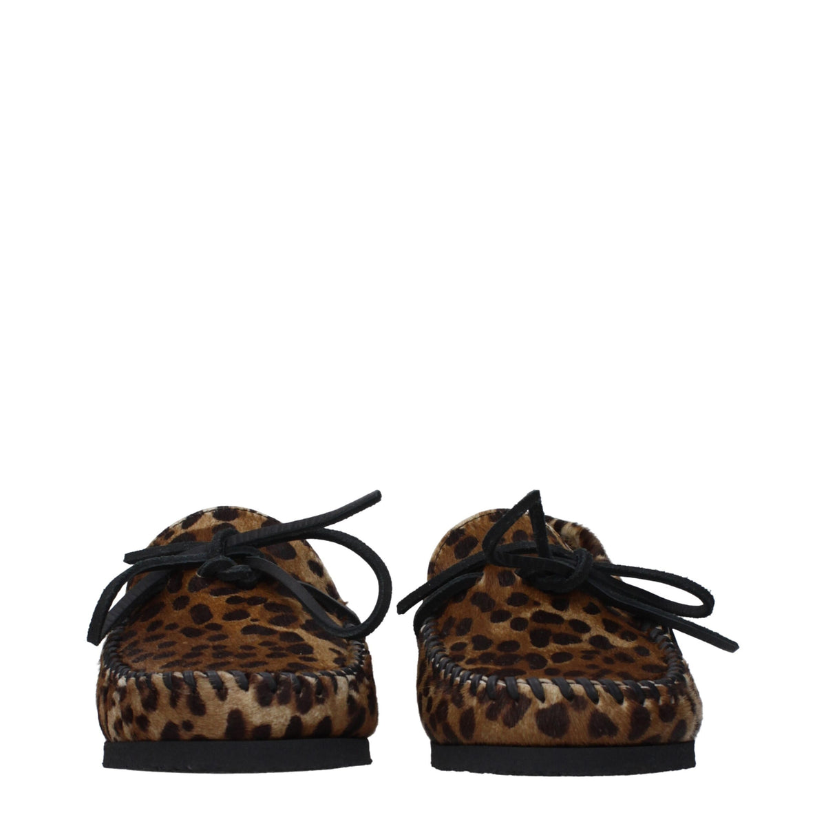Isabel Marant Brown Horsehair Slip-On Loafers