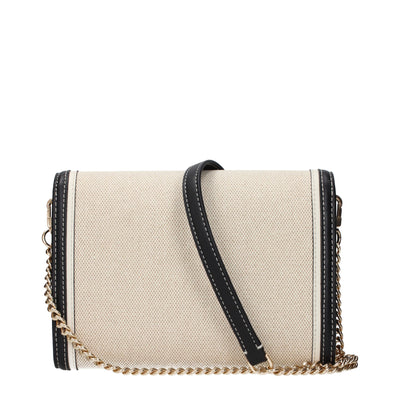 Tory Burch Beige Fabric Clutch Bag