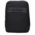 Piquadro Black Fabric Crossbody Bag