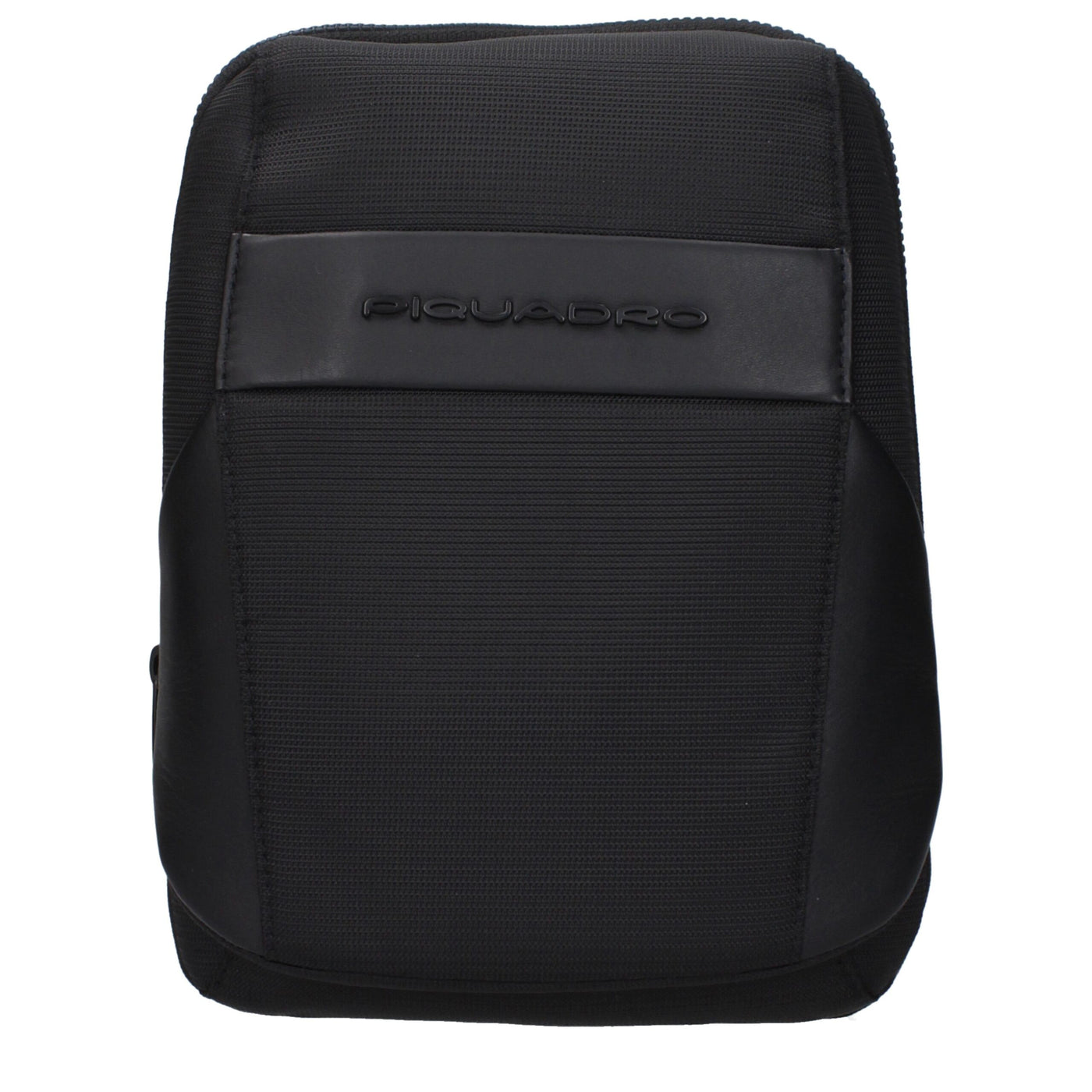 Piquadro Black Fabric Crossbody Bag