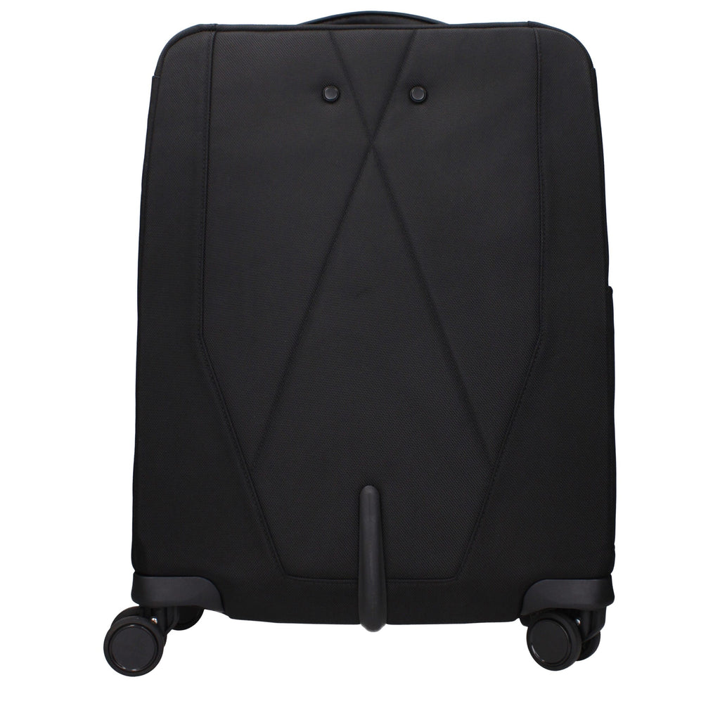 Piquadro Black Fabric Luggage And Travel
