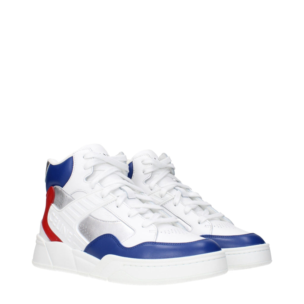 Celine White Leather Athletic Sneakers