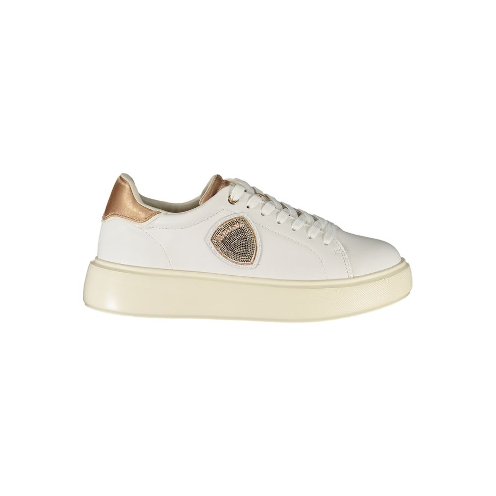 Blauer Bianco Poliuretano Donna Sneaker