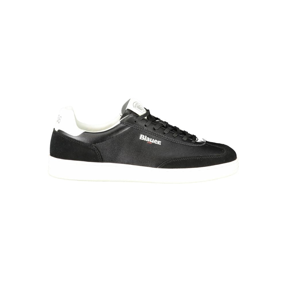 Blauer Black Polyurethane Men's Sneaker