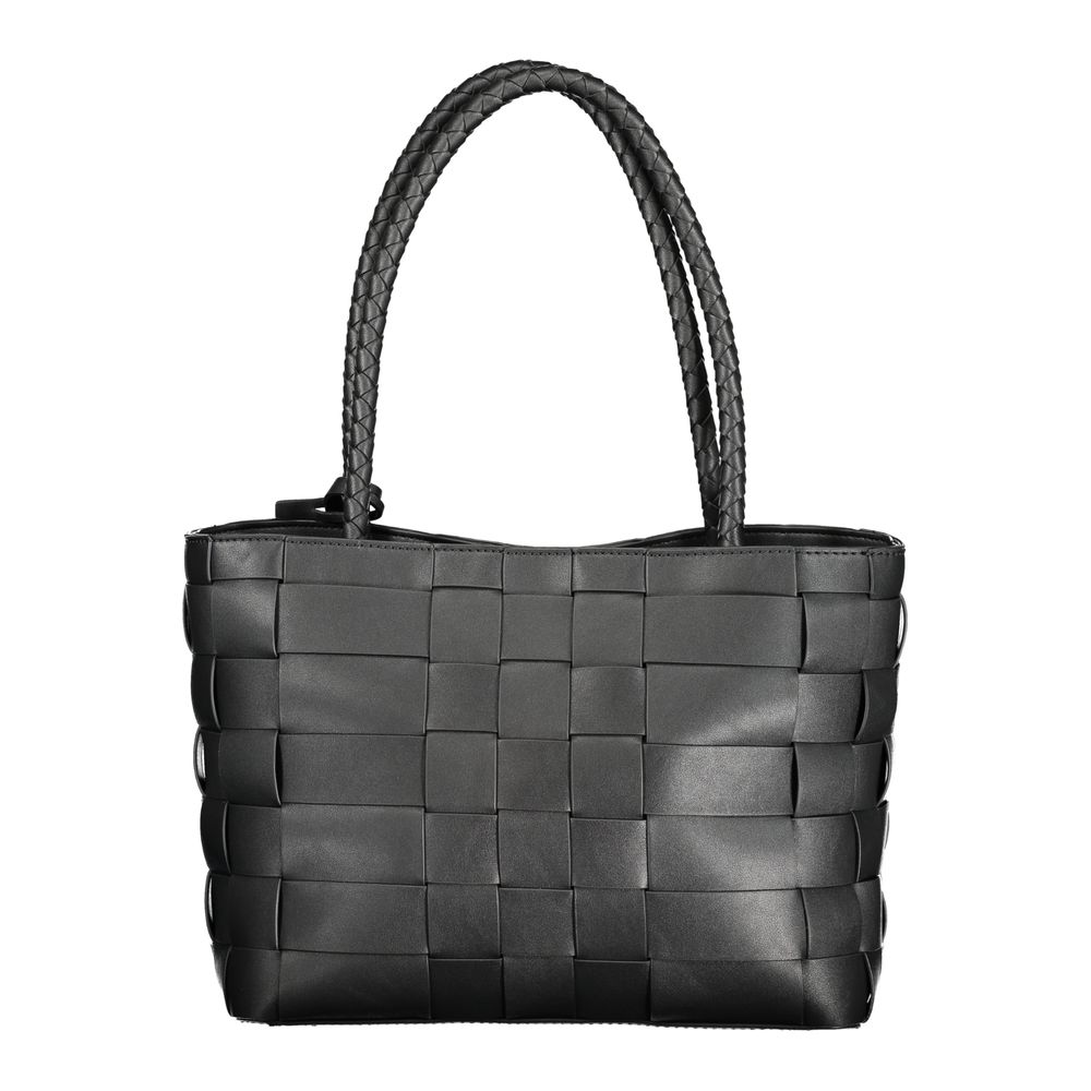 Guess Jeans Nero Poliuretano Women Handbag