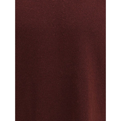 Jil Sander Bordeaux Fleece Wool Sweatshirt