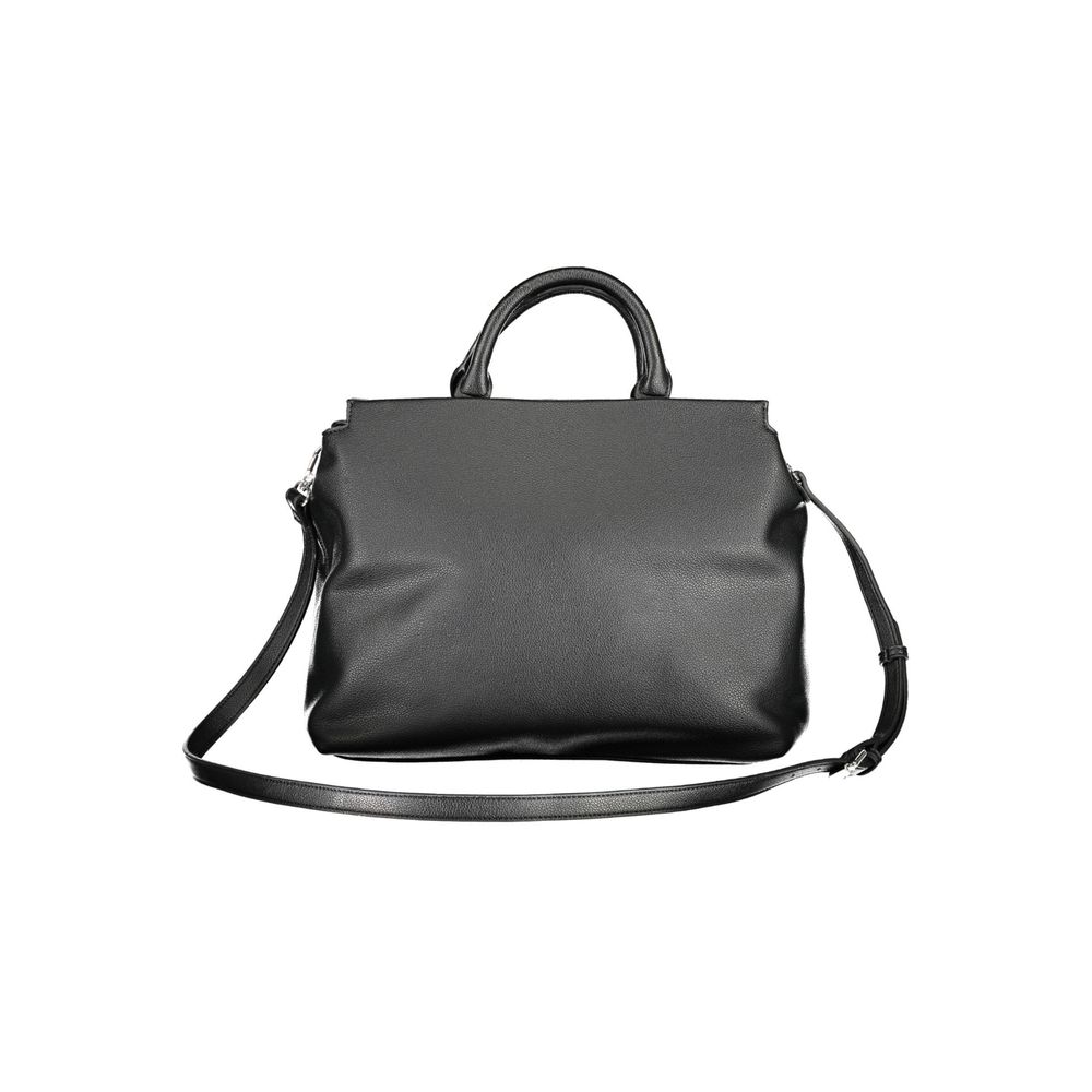 BYBLOS Black Polyurethane Women Handbag - BrandFit 88