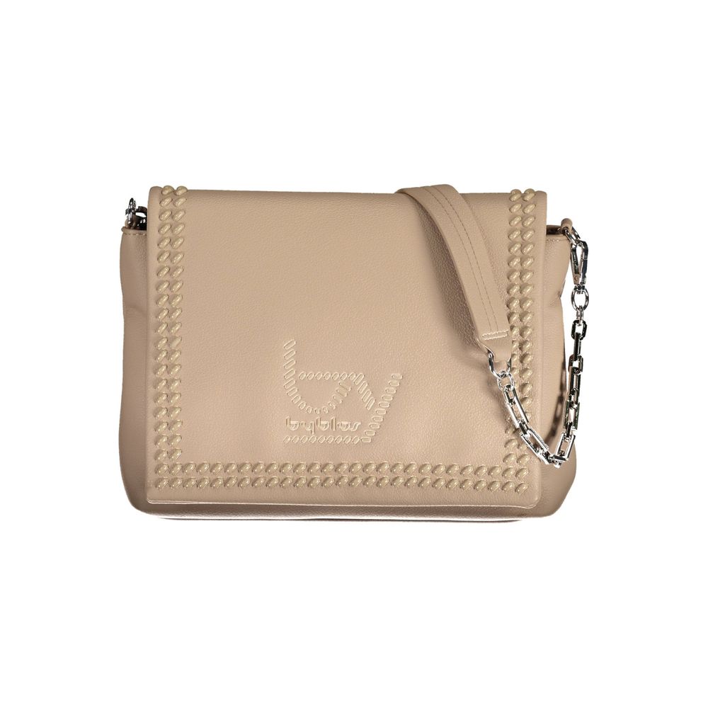 BYBLOS Beige Polyurethane Women's Shoulder Bag - BrandFit 88