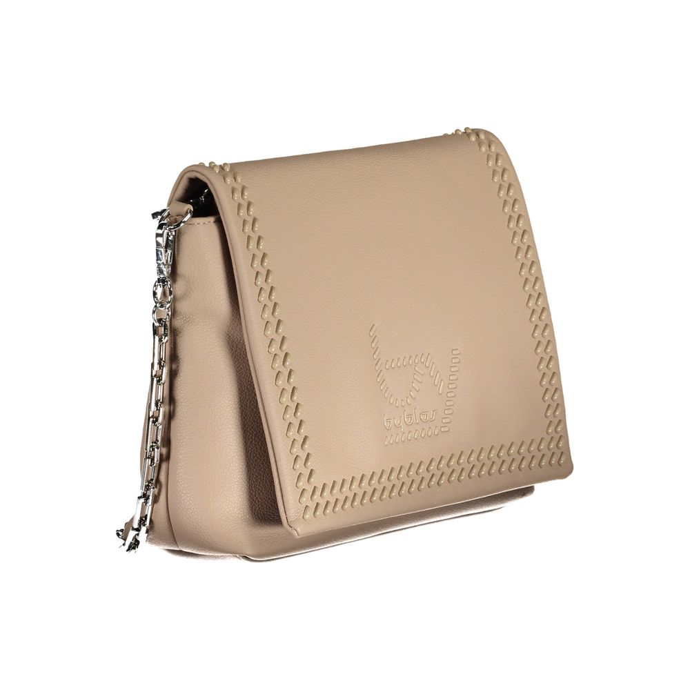 BYBLOS Beige Polyurethane Women's Shoulder Bag - BrandFit 88