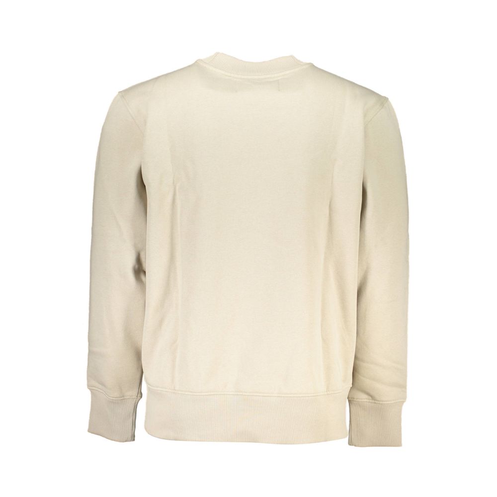 Calvin Klein Beige Cotton Men Sweatshirt