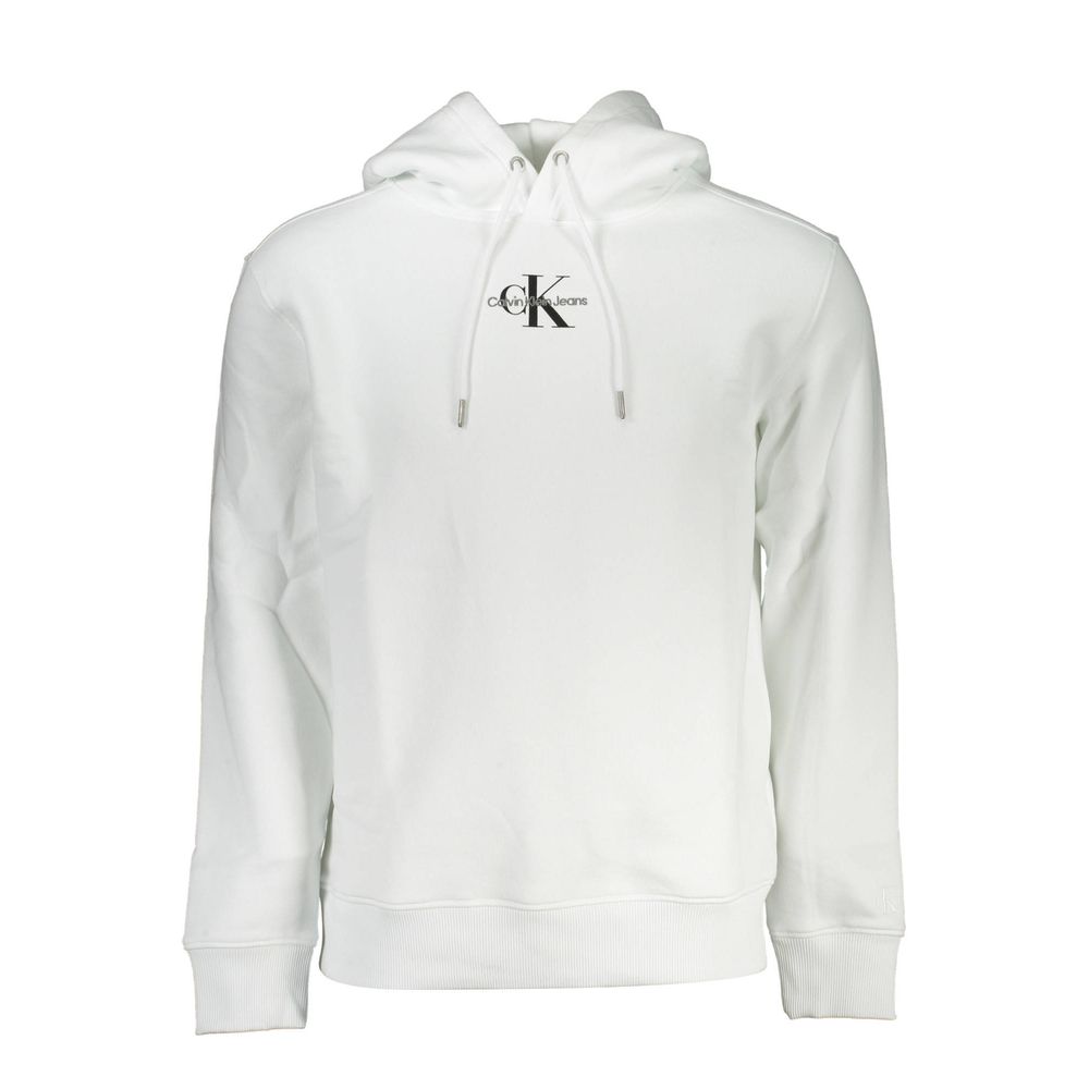 Calvin Klein White Cotton Men's Sweatshirt
