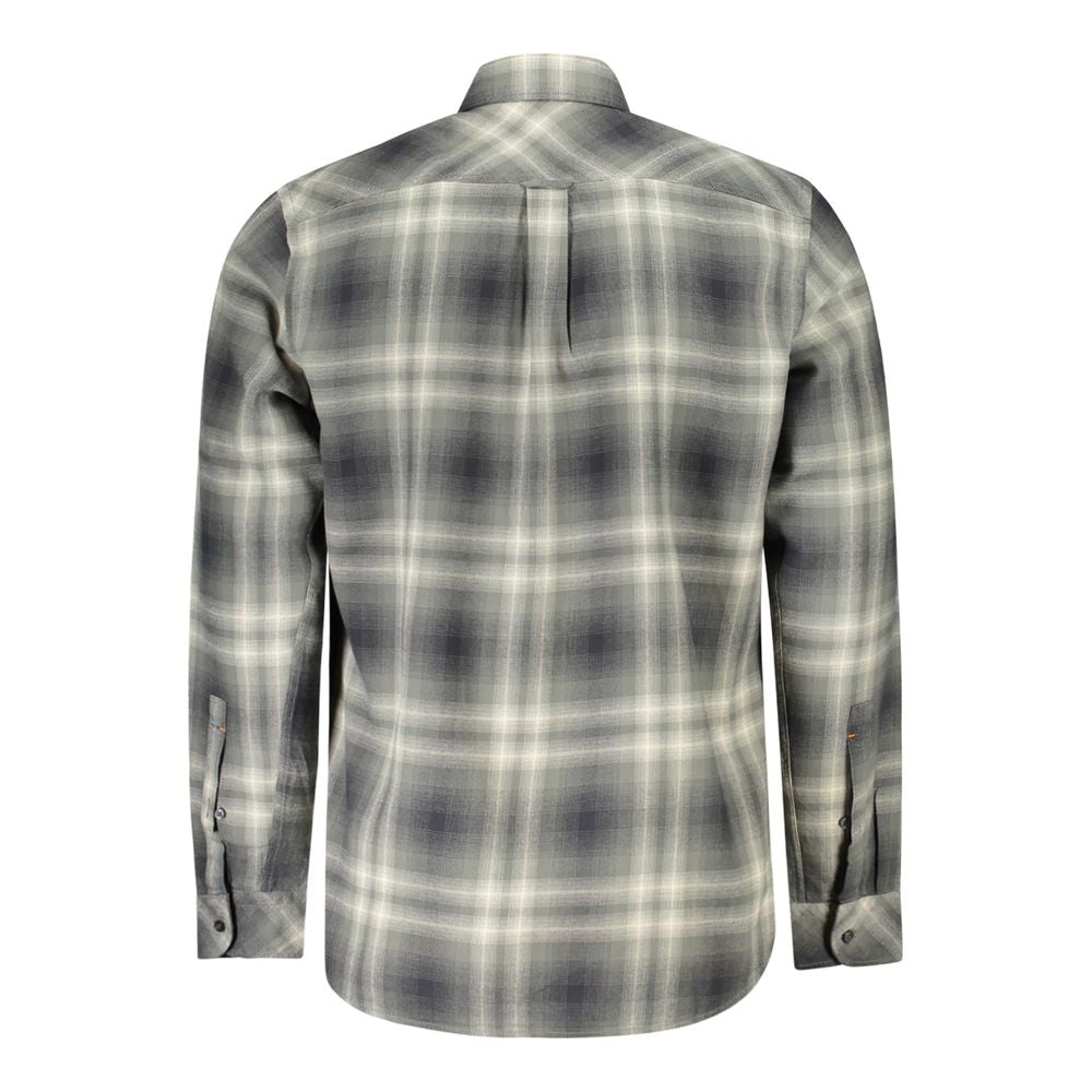 Hugo Boss Verde Cotton Men Shirt