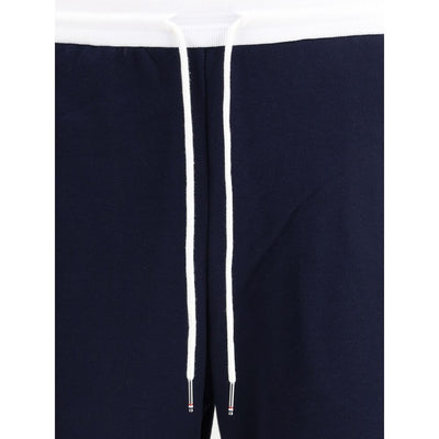 Thom Browne Blue Cotton Joggers (Workout Pants)