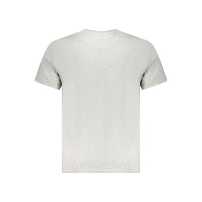 Tommy Hilfiger Gray Cotton Men T-Shirt