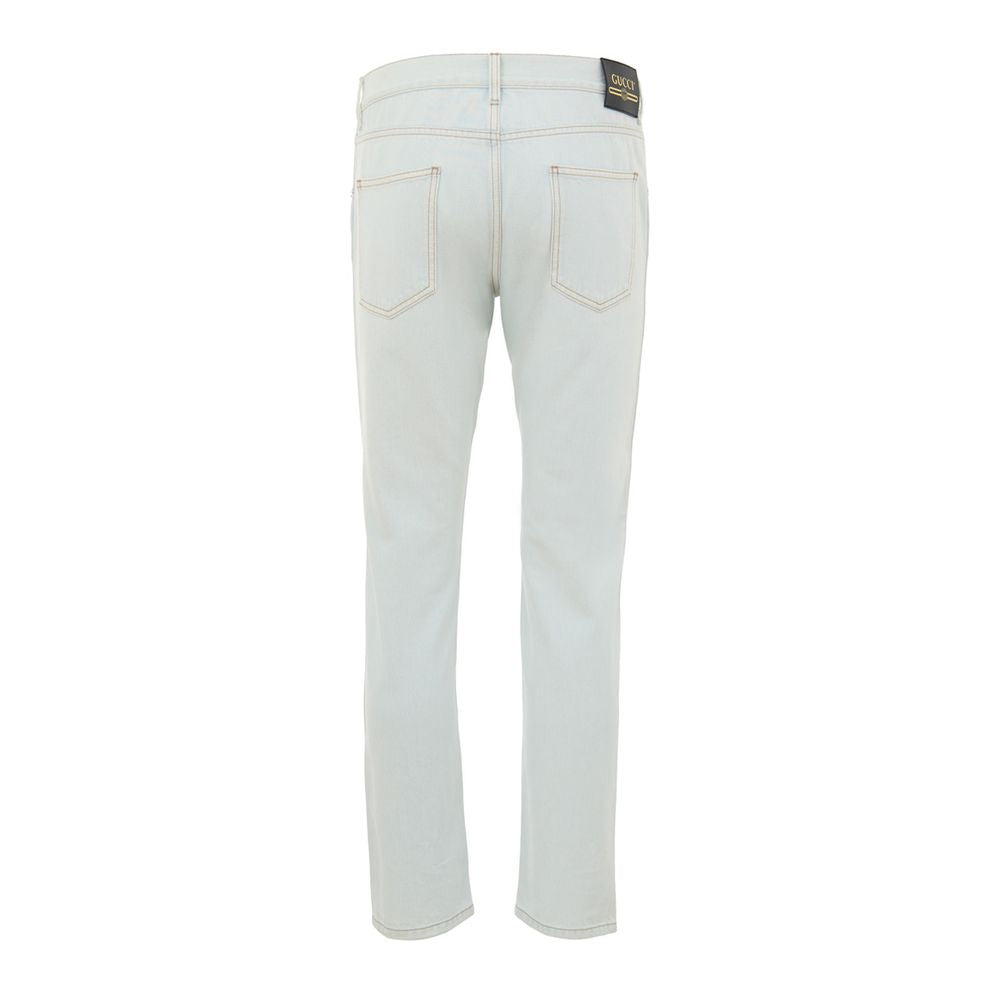 Gucci Blue Cotton Relaxed Fit Jeans - BrandFit 88