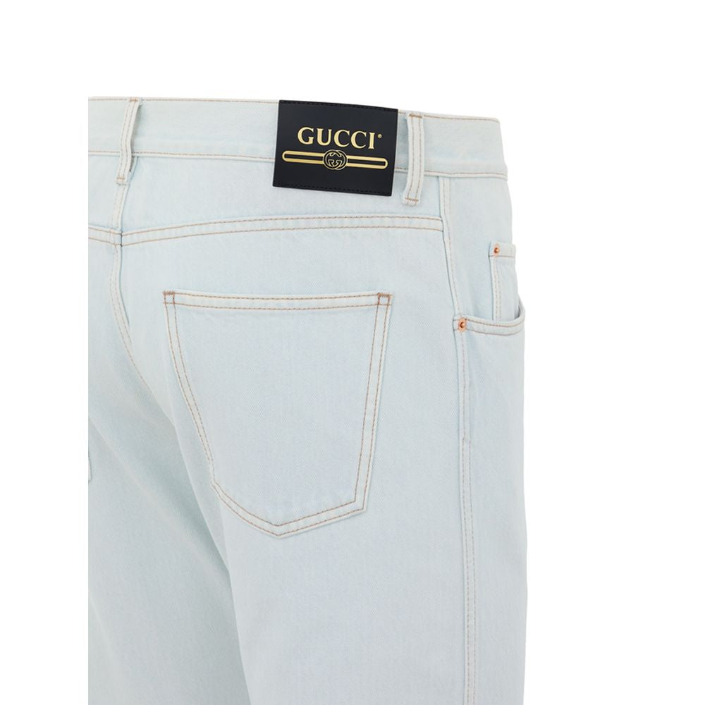 Gucci Blue Cotton Relaxed Fit Jeans - BrandFit 88