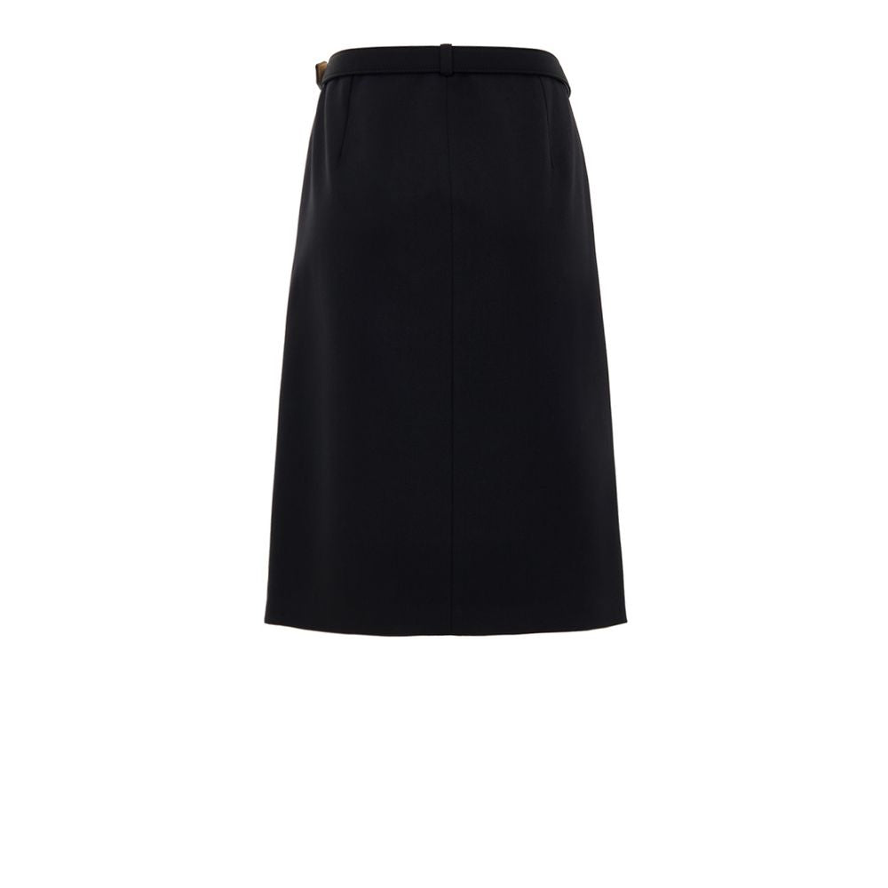 Gucci Black Wool Midi Skirt - BrandFit 88