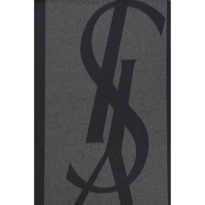 Saint Laurent Gray Silk Scarf