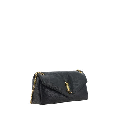 Saint Laurent Black Lamb Ovis Aries Aries Shoulder Bag