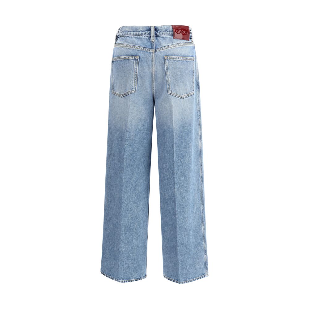 Gucci Light Blue Cotton Jeans Denim - BrandFit 88