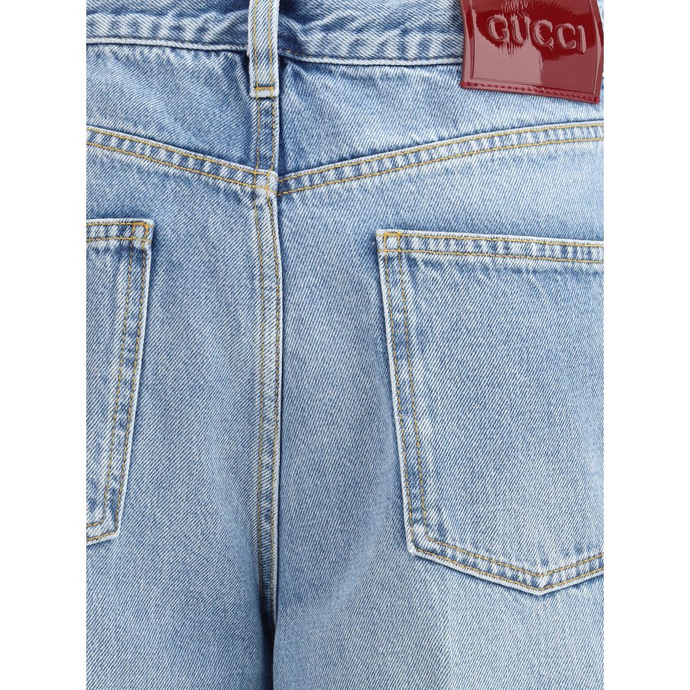 Gucci Light Blue Cotton Jeans Denim - BrandFit 88
