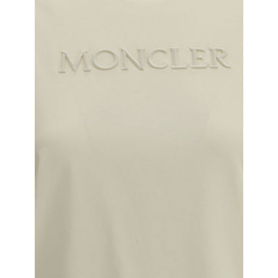 Moncler Cream Cotton T-Shirt