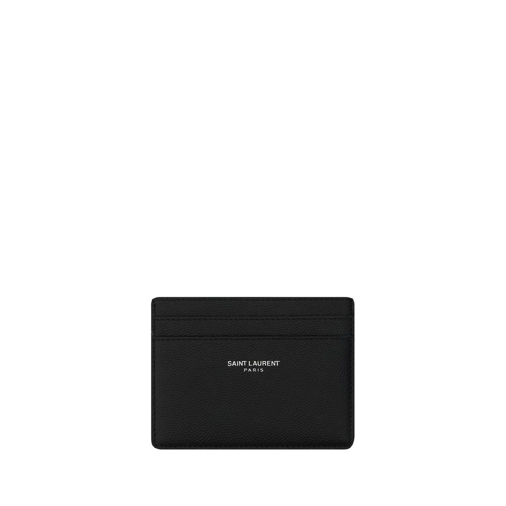 Saint Laurent Black Calf Leather Bos Taurus Wallet - BrandFit 88