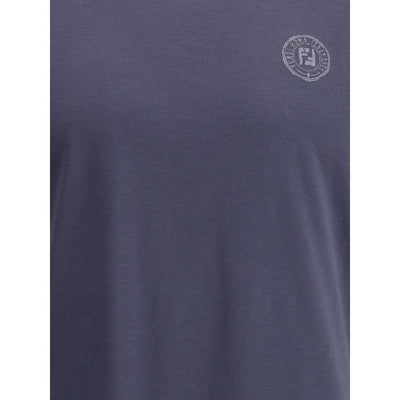Fendi Blue Cotton T-Shirt