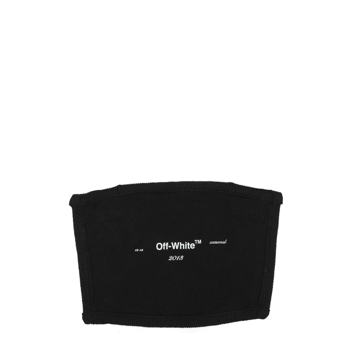 Off-White Black Cotton Facemask - BrandFit 88