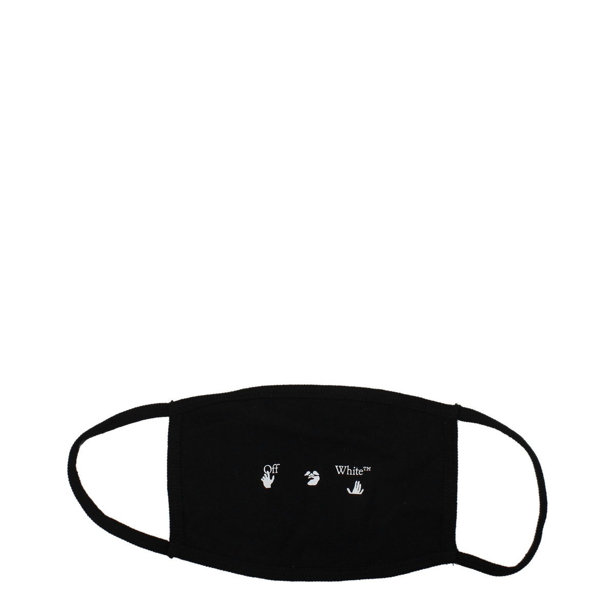 Off-White Black Cotton Facemask - BrandFit 88