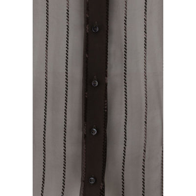 Brunello Cucinelli Brown Silk Blouse