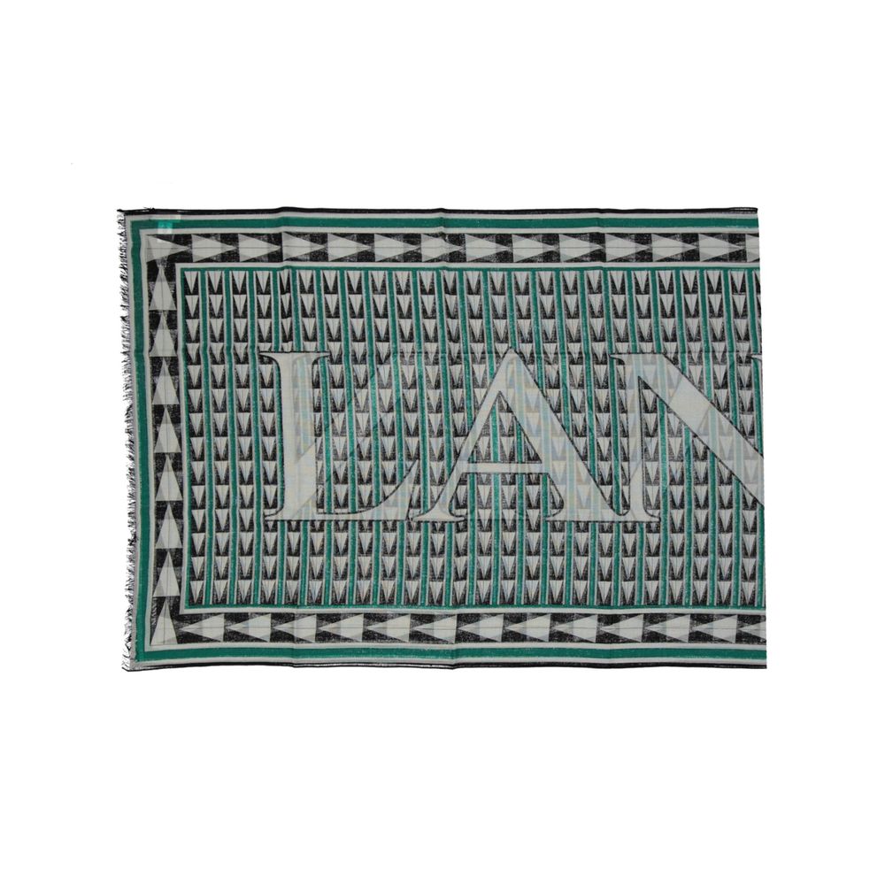 Lanvin Green Wool Scarf