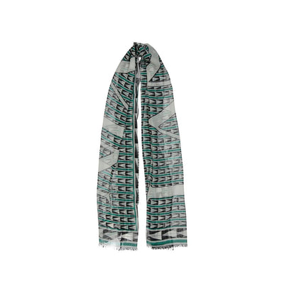 Lanvin Green Wool Scarf