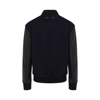 Golden Goose Blue Wool Bomber