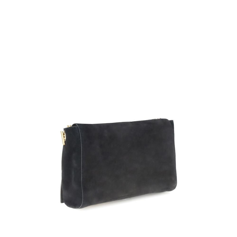 Saint Laurent Black Calf Leather Bos Taurus Shoulder Bag