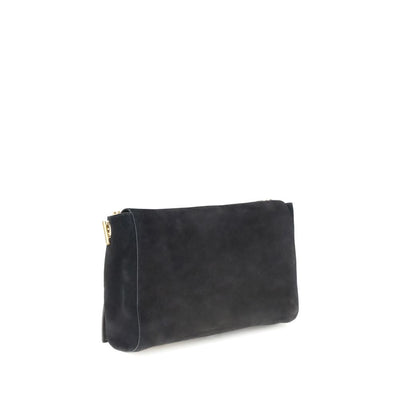 Saint Laurent Black Calf Leather Bos Taurus Shoulder Bag