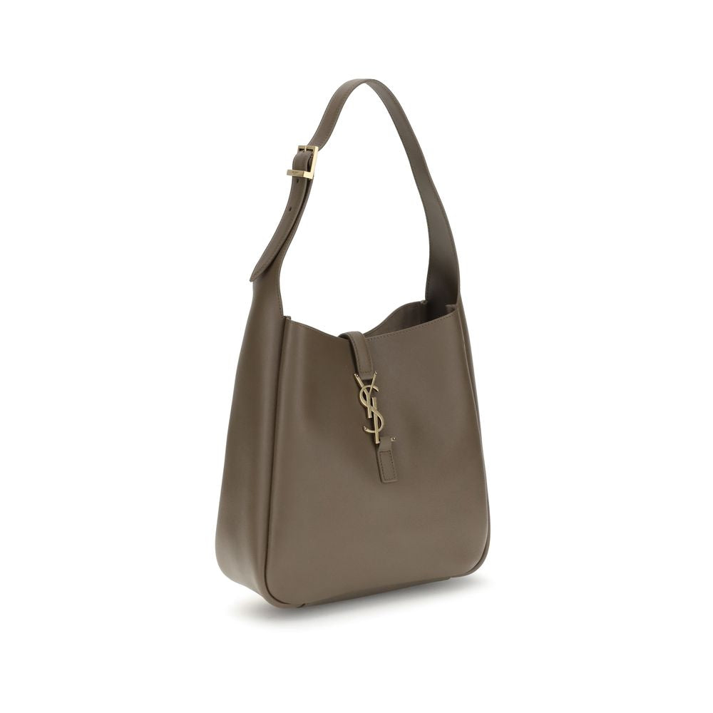Saint Laurent Brown Calf Leather Bos Taurus Shoulder Bag